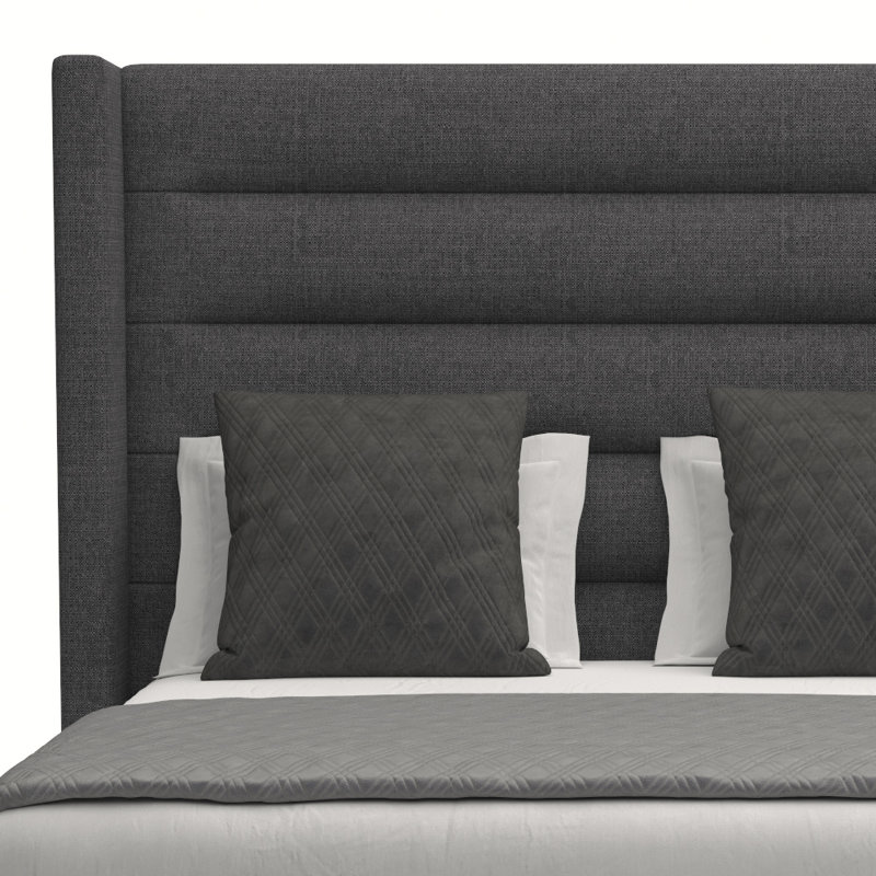 Lit tapissier standard Esparto, Revolution® gris anthracite, Très grand (moyen)