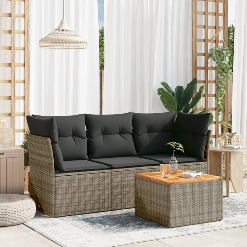  Garden Sofa Set Gray, Dark Gray, Gray, Dark Gray
