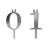 Reusable 0-9 Number Birthday Candle Holder Set