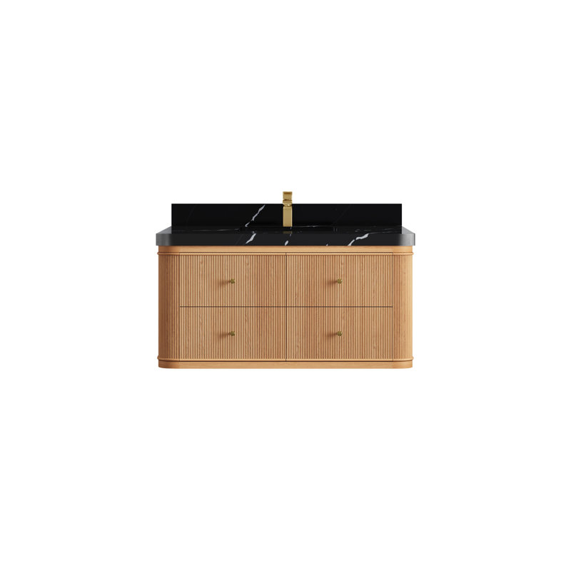 Chêne flottant Hampton X P 22 po De salle de bain Quartz, Viola nuit