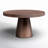 Pangea Home Modern Ronald Claudine 53'' Round Pedestal Dining Table – Contemporary Dining Table in Walnut Wood Finish- 6- Seat Table-50111144