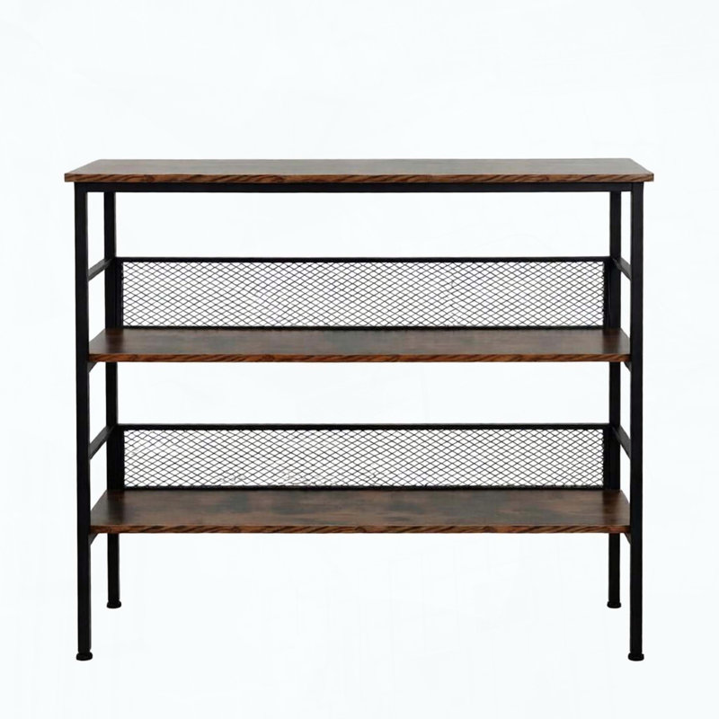 3-Tier Open Shelving Unit with Adjustable Feet