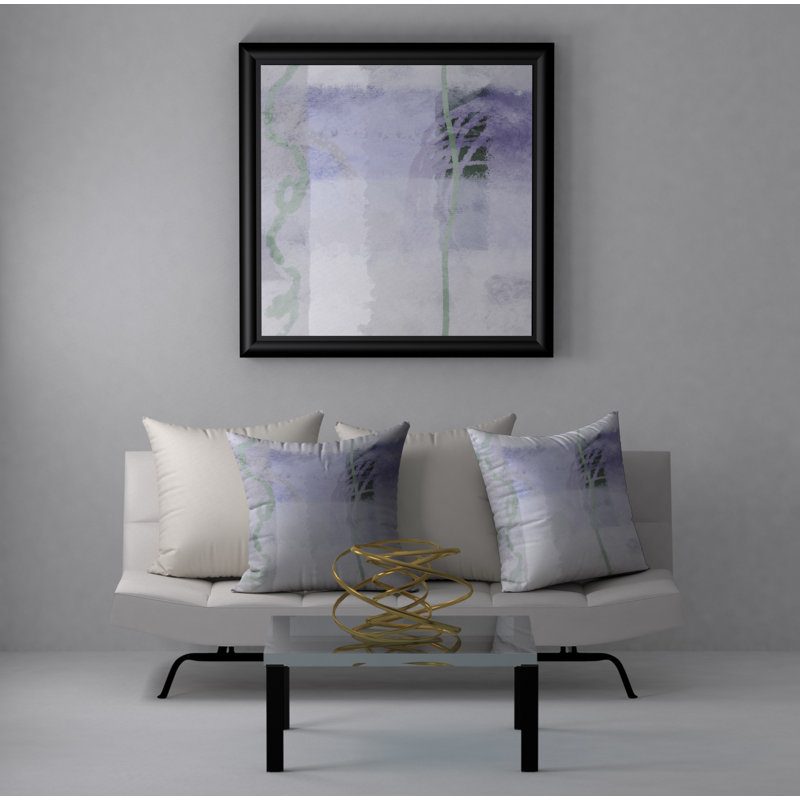 Housse de coussin décorative carrée riche connaisseur et insert, 24" X 24"