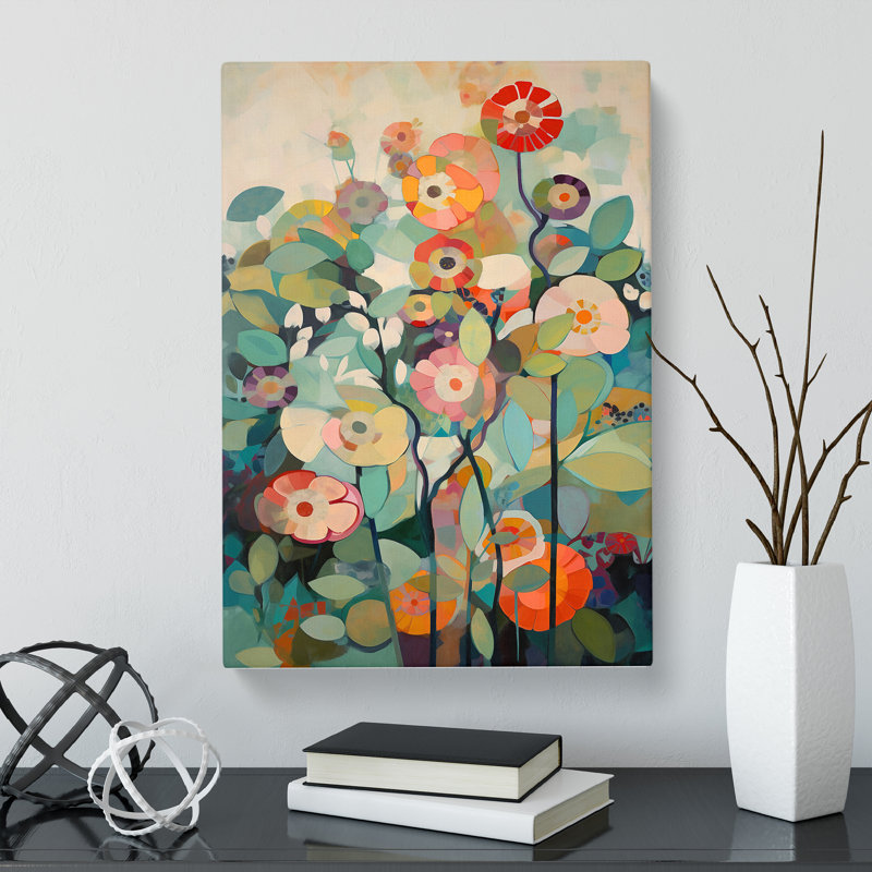 Braga Flowers Orphism Vol.4 - Wrapped Canvas Print, 60cm H x 40cm W x 3cm D