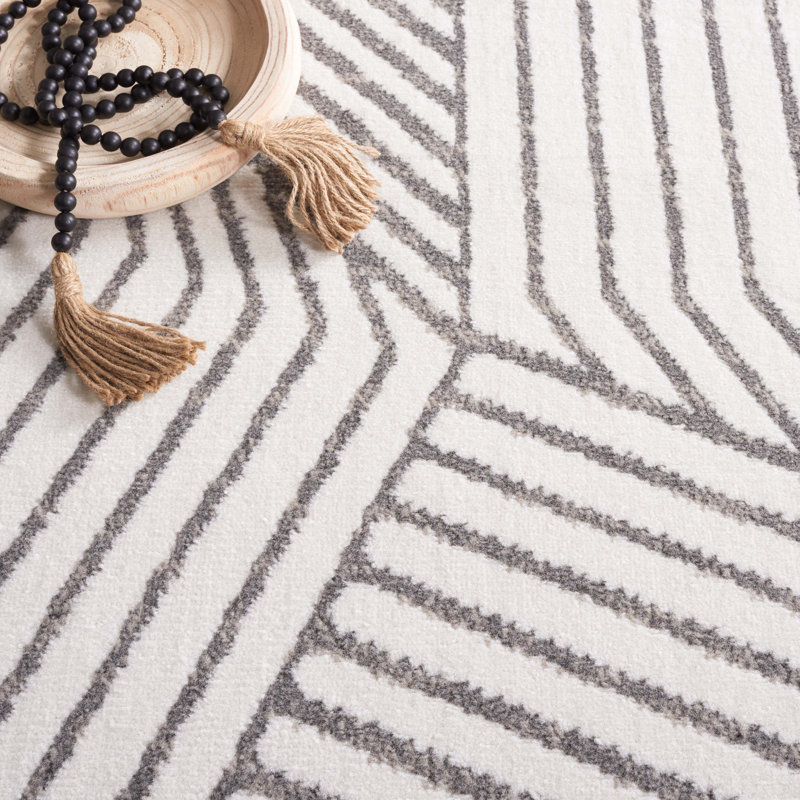 Ifeoma Performance Geometric Rug, Rectangle 9" x 12"