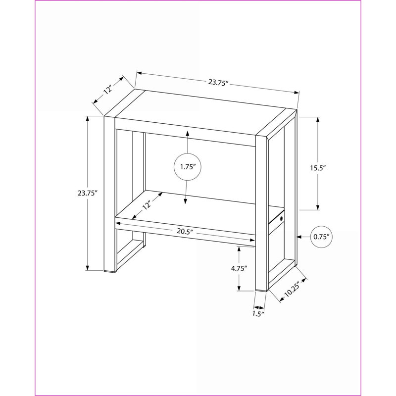 Table basse Fog fabriquée à la main en bois massif avec rangement, style transitionnel pour le salon, Bois gris