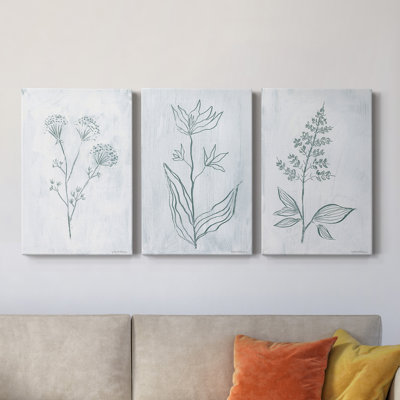" Milkweeds II " 3 - Pieces