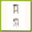 26In. Counter-Height Wood Backless Barstool With Upholstered Swivel Seat