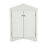 Grey Triangle Bathroom Cabinet With Adjustable Shelves - Ample Storage Space Freestanding For Utilization-1896196919