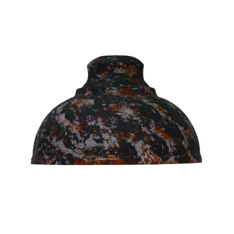 43.18cm H Metal Bowl Pendant Shade ( Uno ) in Army Cama