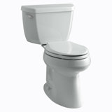 Highline 1.28 GPF Water Efficient Elongated Two-Piece toilet (Seat Not Included)