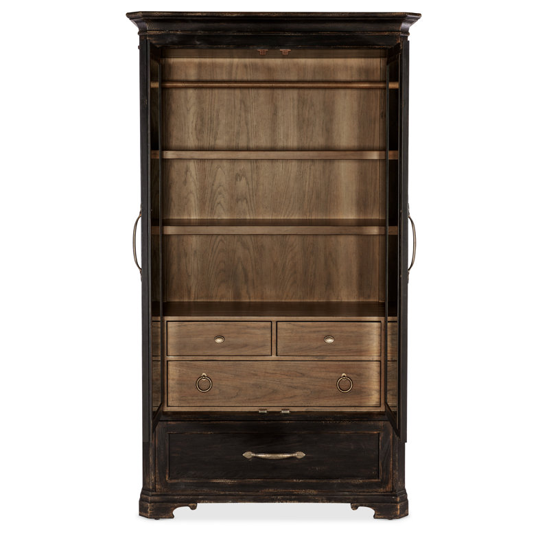 Americana 2 - Door Armoire, Black/Brown