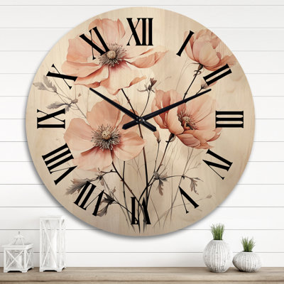 Horloge murale en bois massif Patriciaa