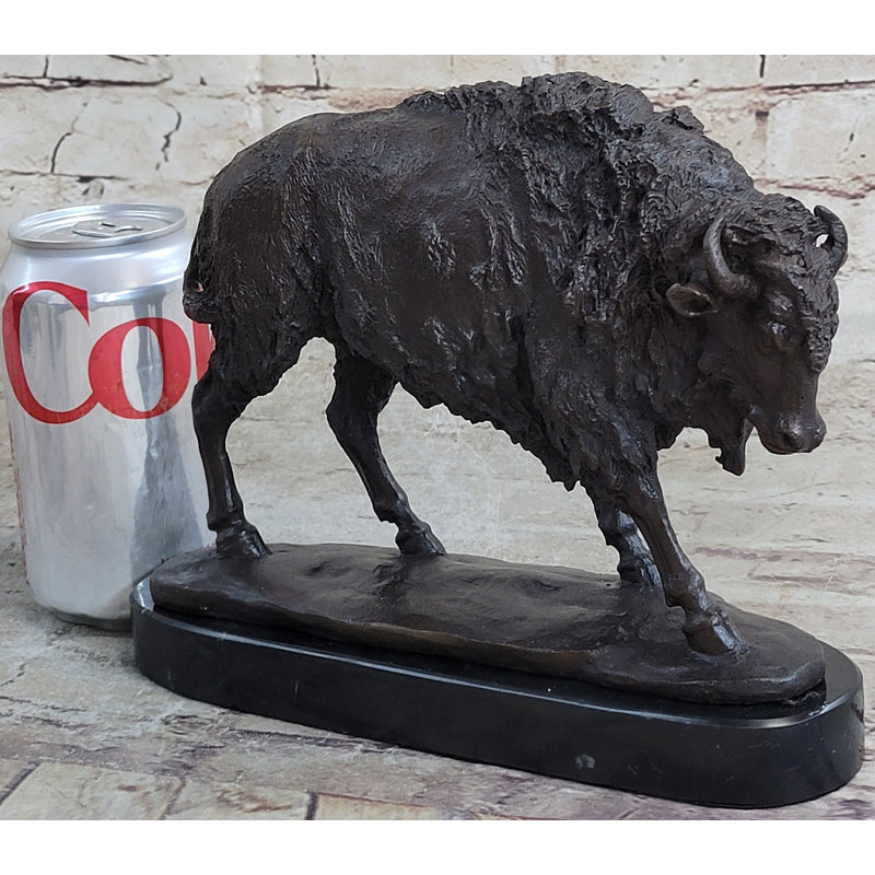 Sculpture de bison américain Buffalo Western