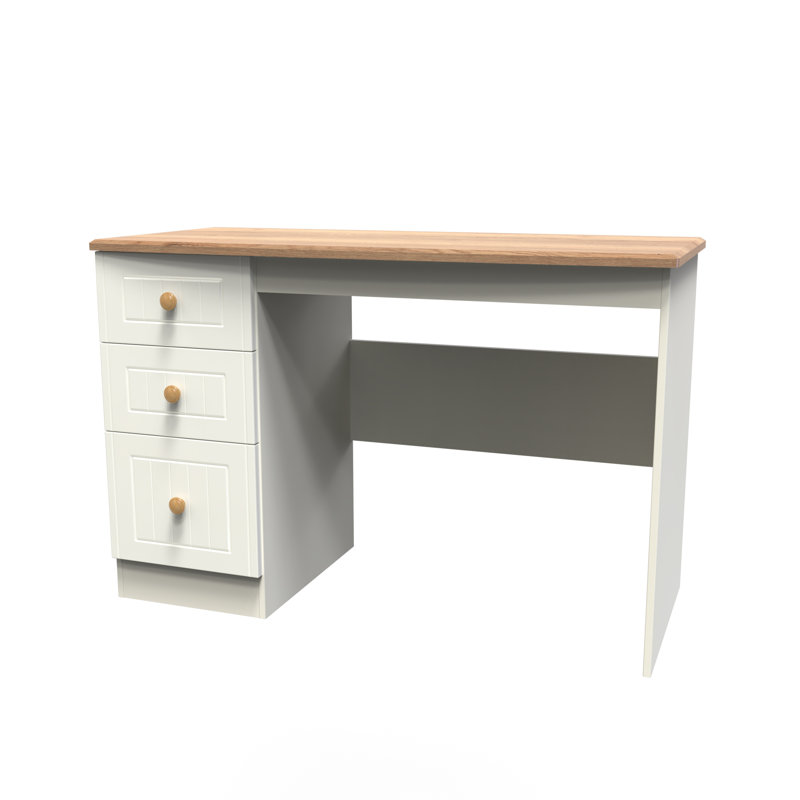 Fully Assembled Saxena Desk, oak/cream