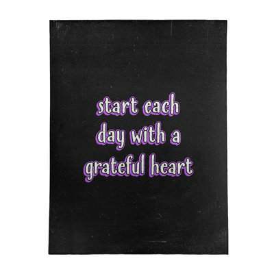 Tapis en chenille de polyester style citations