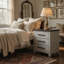 Table de chevet beige Avery