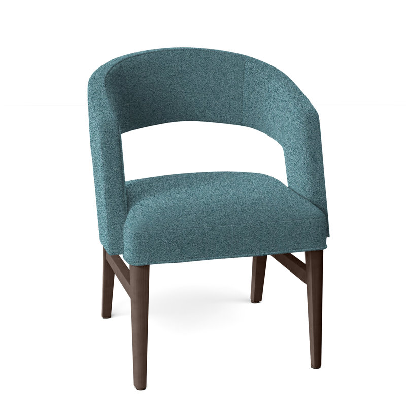 Chaise avec accoudoirs Bryant, Noisette, 8789 Turquoise