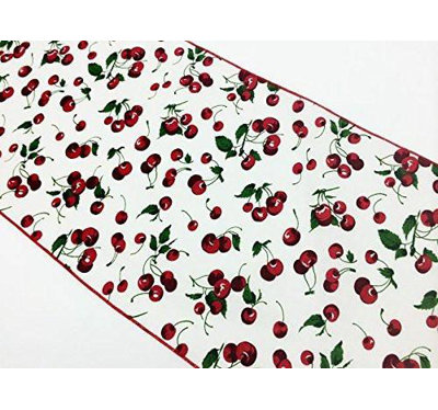 Cherries Allover Print Table Runner