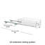 Panier pour garde-manger coulissant en acier brossé avec doublure en plastique-73850744-73834624