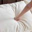 Causeuse-coussin modulaire en chenille crème et blanc-129020780
