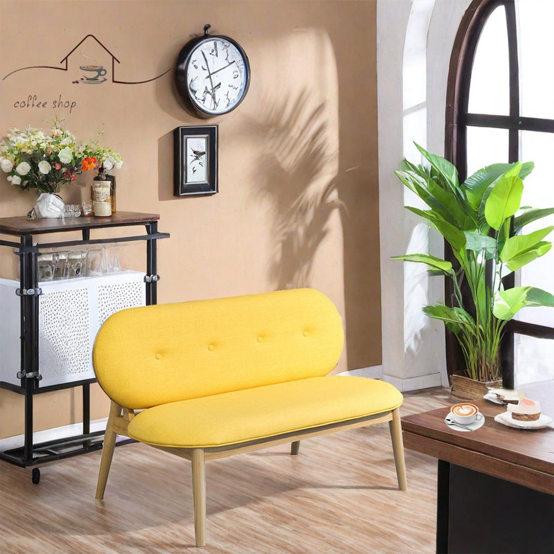 Banc rembourré en similicuir Bar