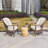 3-Piece Patio Rattan Bistro Set With Coffee Table-1998497343