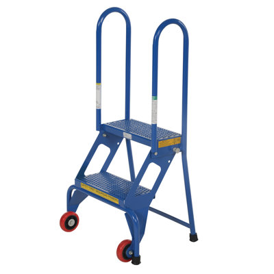 Coggeshall 2 - Step Steel Folding Library Ladder