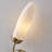 Crest 2 LT Winter Brass Wall Sconce Kalco