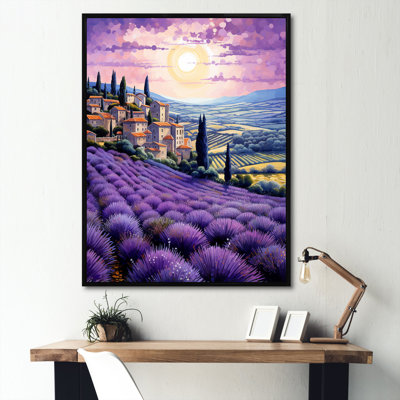 Lavande des champs de Provence sur toile