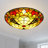Stanek 3-Light 16'' Tiffany Glass Flush Mount