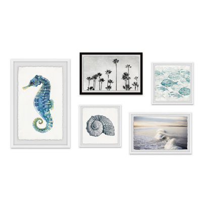 Du côté du bas Pentaptych