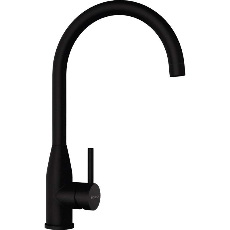 Schock Single Lever Monobloc Tap, Black