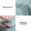 Ensemble de draps pour lit double Beddora - Draps doubles 4 pièces gris Harbor - Literie en microfibre ultra-douce, à poches profondes et infroissable - Draps de luxe de qualité hôtel facile d'entretien-118847944-118847945