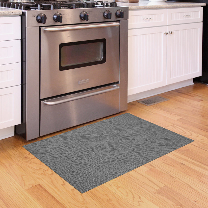 Tapis de cuisine à profil bas Un-Rug Mark Time de Matterly, Rectangle 2 pi x 3 pi