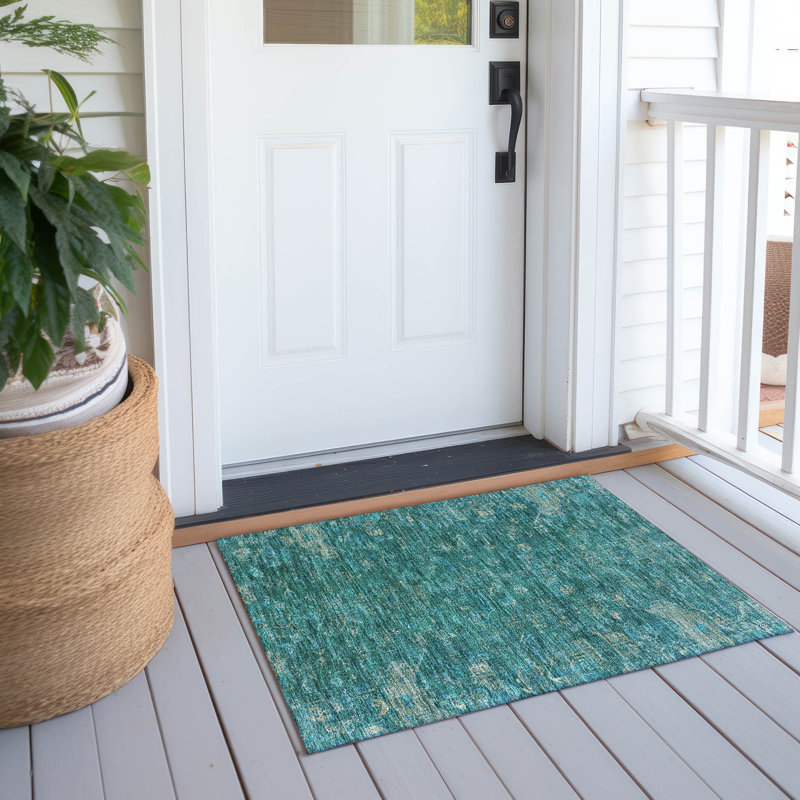 Machine Washable Indoor/Outdoor Chantille ACN2322 Global Rug, Rectangle 1'8" x 2'6"