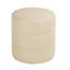 Repose-pieds rond rembourré en cuir Ilithyia-206935409