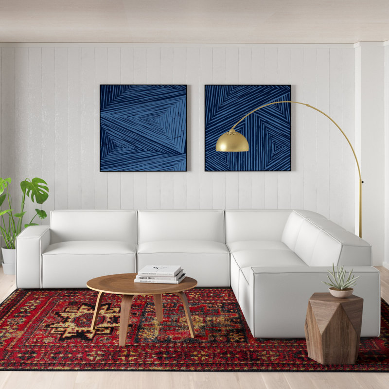 Canapé modulaire 5 pièces Restore, Polyester blanc
