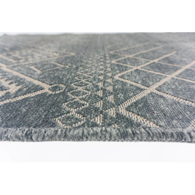 Tapis kilim décoratif durable antidérapant lavable à la machine Tidworth