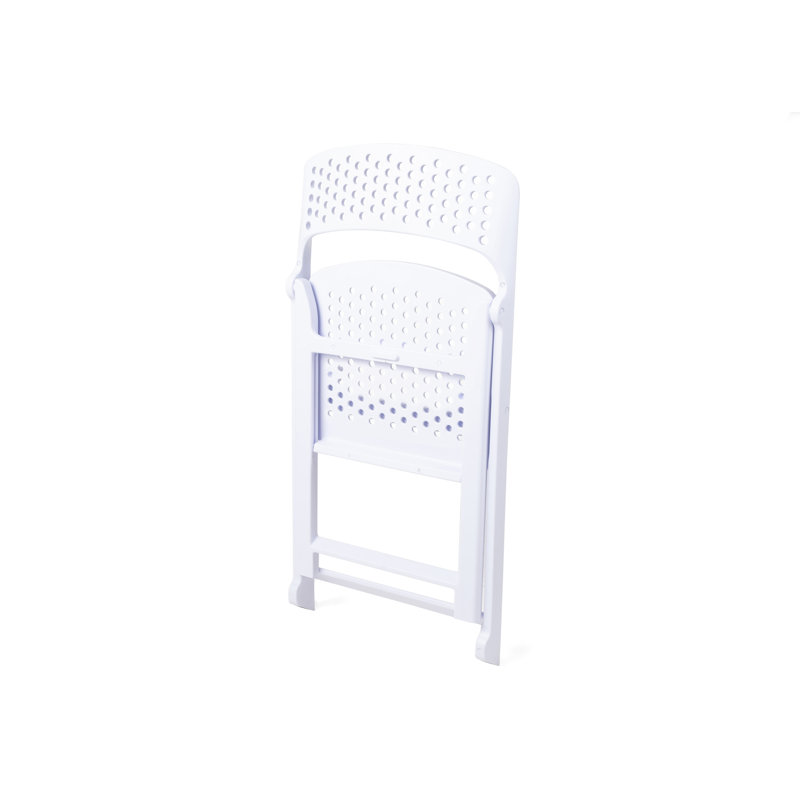 Chaise pliante à rabat, Blanc