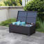 Outdoor Table with Storage Patio Table Wicker Coffee Table All-Weather Side Table Waterproof Cover-476001052