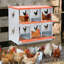Boîte de nid en métal pour poules et canards | Acier galvanisé ventilé pour faciliter la collecte des œufs