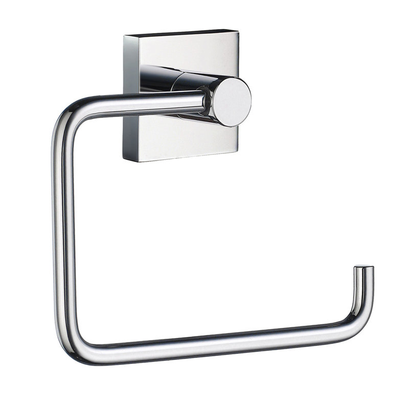 Wall Mounted Toilet Paper Holder, Brushed Chrome