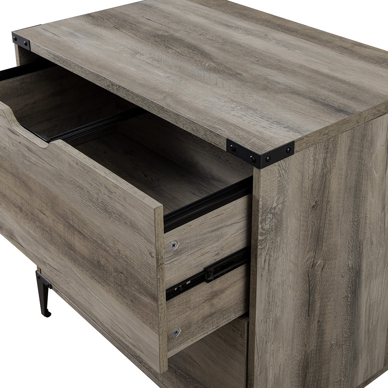 Adamas 30'' Wide 2 -Drawer File Cabinet, Gray Wash