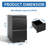 2 Drawer Metal Mobile File Cabinet With Lock, Rolling For Hanging Legal/Letter/A4 Size Files, Fully Assembled Minus Wheels For Easy Office Organization-5503079