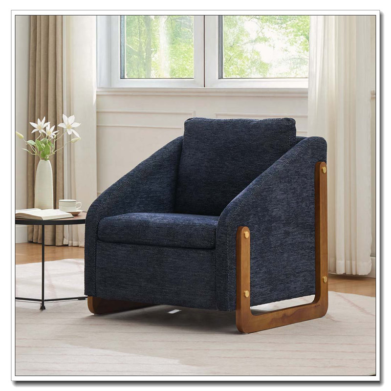 Fauteuil en chenille, Bleu