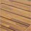 Table de salle à manger d'extérieur en bois d'acacia de 69 po, finition sablée naturelle