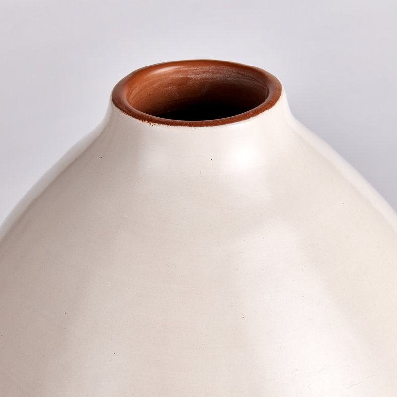 Lucela Handmade Ceramic Table Vase, White