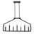 Tuoi 14 - Light Matte Black Kitchen Island Pendant