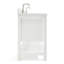 Meuble-lavabo double 73 po blanc Magnolia, avec comptoir en quartz blanc pur 1,5 po et lavabo rectangulaire-1462180769-1412983981